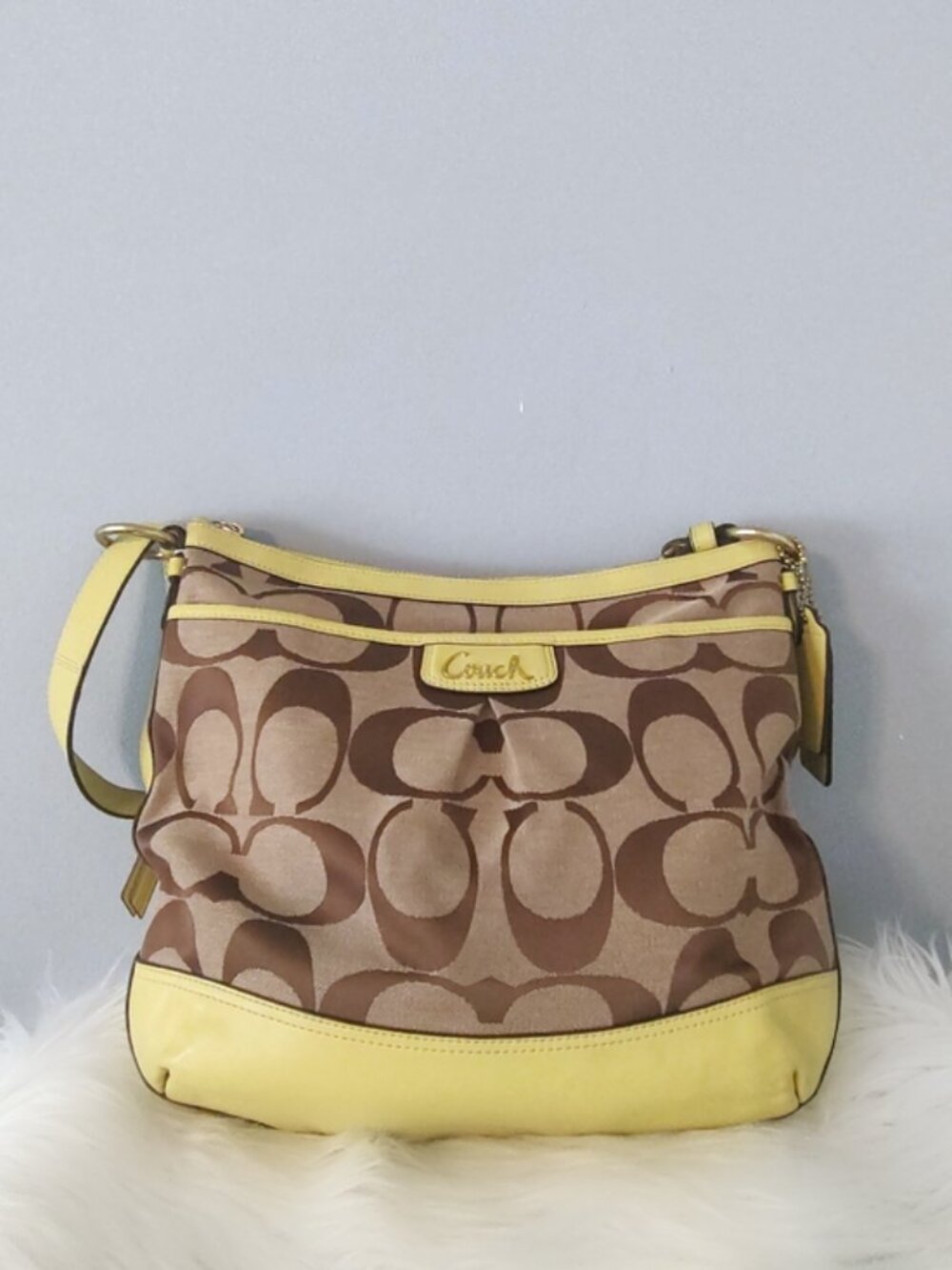 Coach Park Signature duffle / convertible crossbody bag EUC